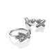 Ultra Stylish Silver Crystal Studs, image , picture 3
