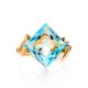Golden Ring With Bold Topaz Centerpiece The Bay, Ring Size: 8 / 18, image , picture 3