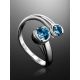 Synthetic Topaz Silver Ring, Ring Size: 6.5 / 17, image , picture 2