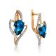 Topaz Golden Earrings With Crystals The Bay, image 