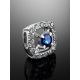 White Gold Pendant With Sapphire And Diamonds The Mermaid, image , picture 2