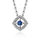 White Gold Pendant With Sapphire And Diamonds The Mermaid, image 