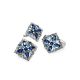 Geometric Silver Earrings With Multicolor Crystals, image , picture 4