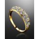 Yellow Gold Diamond Encrusted Ring, Ring Size: 8.5 / 18.5, image , picture 2