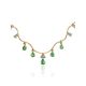 Golden Necklace With Emeralds And Diamonds The Oasis, image 