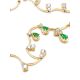 Golden Necklace With Emeralds And Diamonds The Oasis, image , picture 5