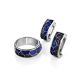 Silver Enamel Band Ring, Ring Size: 7 / 17.5, image , picture 4