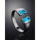Designer Silver Ring With Synthetic Topaz, Ring Size: 6.5 / 17, image , picture 2