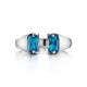 Designer Silver Ring With Synthetic Topaz, Ring Size: 6.5 / 17, image , picture 3