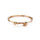 Golden Bangle Bracelet With Dangles, image 
