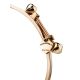 Golden Bangle Bracelet With Dangles, image , picture 3