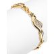 Golden Link Bracelet With Crystals, image , picture 3