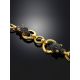 Golden Chain Bracelet With Crystal Encrusted Panthers, image , picture 2
