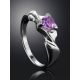 Silver Ring With Luminous Amethyst, Ring Size: 6.5 / 17, image , picture 2