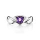 Silver Ring With Luminous Amethyst, Ring Size: 7 / 17.5, image , picture 3