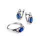 Sterling Silver Ring With Synthetic Sapphire, Ring Size: 6 / 16.5, image , picture 4