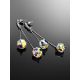 Silver Dangles With Bold Chameleon Crystals The Fame, image , picture 3