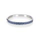 Silver Hinged Clasp Bracelet With Blue And White Crystals The Eclat, image , picture 3