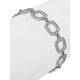 White Gold Crystal Link Bracelet With Crystals, image , picture 3
