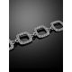 White Gold Crystal Link Bracelet With Crystals, image , picture 2