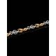 Two Toned Golden Bracelet With Crystals, image , picture 2
