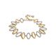 Golden Link Bracelet With Crystals, image 