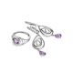 Silver Ring With Bright Amethyst Centerpiece, Ring Size: 6 / 16.5, image , picture 4