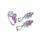 Silver Ring With Amethyst And Synthetic Topaz, Ring Size: 8.5 / 18.5, image , picture 5