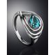 Silver Ring With Synthetic Topaz, Ring Size: 6.5 / 17, image , picture 2