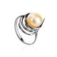 Sterling Silver Ring With Cultured Pearl The Serene, Ring Size: 7 / 17.5, image 