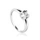 Sterling Silver Crystal Ring, Ring Size: 6 / 16.5, image 