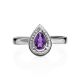 Sterling Silver Amethyst Ring, Ring Size: 8 / 18, image , picture 3