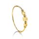 Yellow Gold Bangle Bracelet, image 