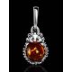 Tiny Amber Hedgehog Pendant, image , picture 5