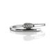 Silver Ring With White Crystals, Ring Size: 6 / 16.5, image , picture 3