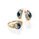 Golden Sapphire Ring With Diamonds The Mermaid, Ring Size: 8 / 18, image , picture 3