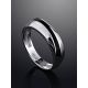 Silver Ring With Black Enamel, Ring Size: 6.5 / 17, image , picture 2