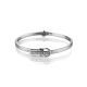White Gold Bangle Bracelet, image , picture 3