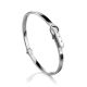 White Gold Bangle Bracelet, image 