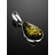 Silver Amber Drop Pendant The Pulse, image , picture 2