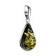 Silver Amber Drop Pendant The Pulse, image , picture 3