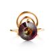 Golden Cocktail Ring With Alexandrite, Ring Size: 7 / 17.5, image , picture 4