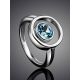 Sterling Silver Ring With Synthetic Topaz, Ring Size: 6 / 16.5, image , picture 2