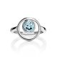 Sterling Silver Ring With Synthetic Topaz, Ring Size: 6 / 16.5, image , picture 4