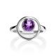 Stylish Silver Amethyst Ring, Ring Size: 8.5 / 18.5, image , picture 3