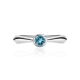 Silver Ring With Synthetic Topaz, Ring Size: 8 / 18, image , picture 3