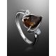 Smoky Quartz Silver Ring With Crystals, Ring Size: 6.5 / 17, image , picture 2
