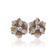 Silver Floral Earrings With Crystals The Jungle, image , picture 4
