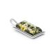 Geometric Silver Amber Pendant The Chelsea, image , picture 4