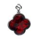 Clover Shaped Amber Pendant The Monaco, image 